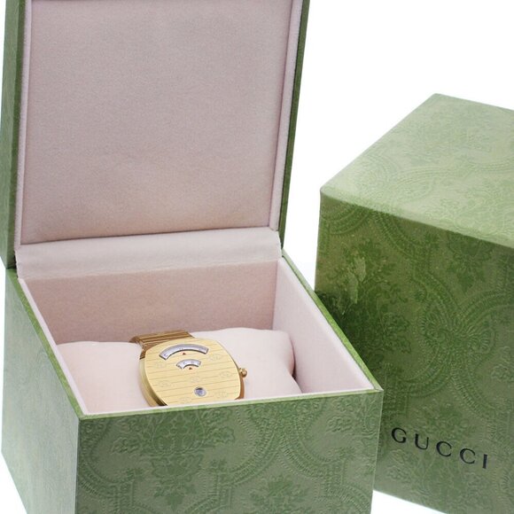 GUCCI Grip watch 157.3/YA157444 Date white Dial Quartz Men's Watch_875829